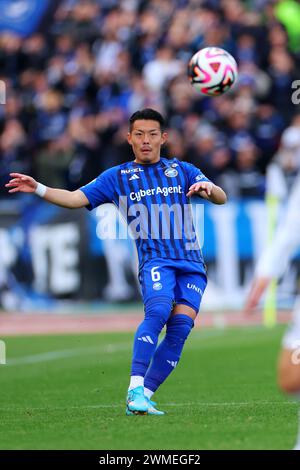 Machida Gion Stadium, Tokio, Japan. Februar 2024. Junya Suzuki (Zelvia), 24. FEBRUAR 2024 - Fußball/Fußball: Spiel der J1 League 2024 zwischen dem FC Machida Zelvia 1-1 Gamba Osaka im Machida Gion Stadium, Tokio, Japan. Quelle: Naoki Nishimura/AFLO SPORT/Alamy Live News Stockfoto