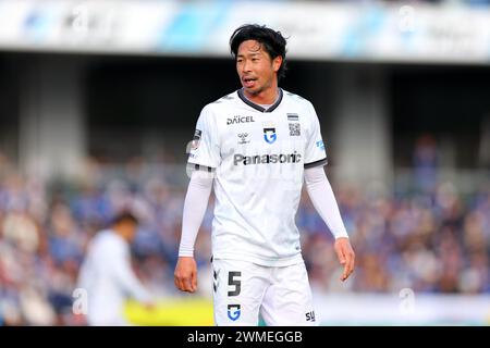 Machida Gion Stadium, Tokio, Japan. Februar 2024. Genta Miura (Gamba), 24. FEBRUAR 2024 - Fußball/Fußball: Spiel der J1 League 2024 zwischen dem FC Machida Zelvia 1-1 Gamba Osaka im Machida Gion Stadium, Tokio, Japan. Quelle: Naoki Nishimura/AFLO SPORT/Alamy Live News Stockfoto