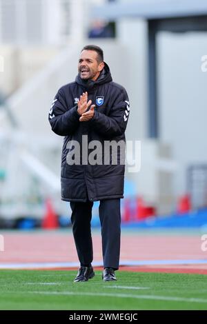 Machida Gion Stadium, Tokio, Japan. Februar 2024. Daniel Poyatos (Gamba), 24. FEBRUAR 2024 - Fußball/Fußball: Spiel der J1 League 2024 zwischen dem FC Machida Zelvia 1-1 Gamba Osaka im Machida Gion Stadium, Tokio, Japan. Quelle: Naoki Nishimura/AFLO SPORT/Alamy Live News Stockfoto