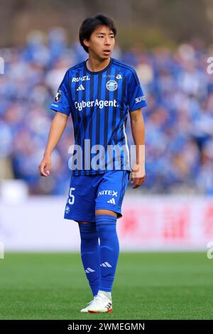 Machida Gion Stadium, Tokio, Japan. Februar 2024. Kai Shibato (Zelvia), 24. FEBRUAR 2024 - Fußball/Fußball: Spiel der J1 League 2024 zwischen dem FC Machida Zelvia 1-1 Gamba Osaka im Machida Gion Stadium, Tokio, Japan. Quelle: Naoki Nishimura/AFLO SPORT/Alamy Live News Stockfoto