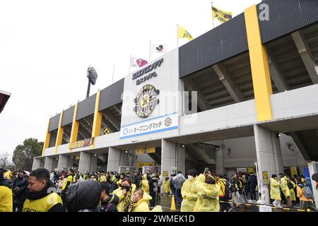 Sankyo Frontier Kashiwa Stadium, Chiba, Japan. Februar 2024. Sankyo Frontier Kashiwa Stadium/Allgemeine Ansicht, 25. FEBRUAR 2024 - Fußball/Fußball : 2024 J1 League Spiel zwischen Kashiwa Reysol 1-1 Kyoto Sanga F.C. im Sankyo Frontier Kashiwa Stadium, Chiba, Japan. Quelle: AFLO SPORT/Alamy Live News Stockfoto