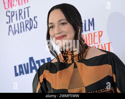 Santa Monica, USA. Februar 2024. SANTA MONICA, USA. 25. Februar 2024: Lily Gladstone bei den Film Independent Spirit Awards 2024 in Santa Monica. Bildnachweis: Paul Smith/Alamy Live News Stockfoto