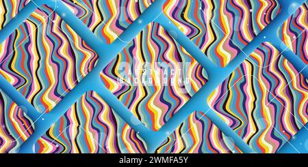 Farbenfrohe moderne abstrakte Hintergrundtextur, Vektor-Hintergrund Cover Design, Buchdesign, Poster, cd Cover, Flyer, Website-Hintergründe oder Werbung Stock Vektor