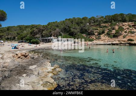 Cala Portals Vells, Calvia, Mallorca, Balearen, Spanien Stockfoto