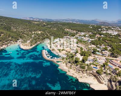 Cala Portals Vells, Calvia, Mallorca, Balearen, Spanien Stockfoto