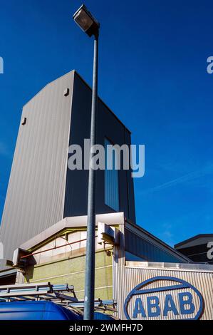 Große Hochhalle, ABAB-Tankbau, Kempten, Bayern, Allgaeu, Deutschland Stockfoto