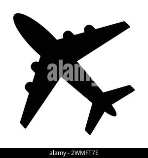 Ebenensymbol Vektor. Flugzeugsymbol Flaches Design. Flugzeugschild. Flugverkehrssymbol. Reiseschild. Flugzeug Stock Vektor