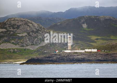 Ardnamurchan Lighthouse am Ardnamurchan Point an der Westküste Schottlands Stockfoto