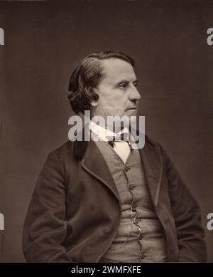 Porträt von Louis Blanc (1811–1882) französischer sozialistischer Politiker, Journalist und Historiker. Vintage oder Historic Carbon Print c1880 Stockfoto