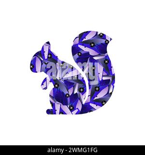 Kunstillustrationsdesign abstrakter Chipmunk Stock Vektor