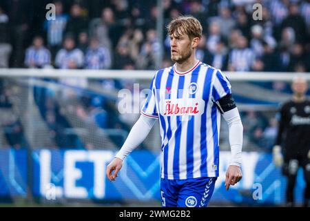 Odense, Dänemark. Februar 2024. Filip Helander (25) von ob wurde während des 3F Superliga-Spiels zwischen Odense BK und Broendby IF im Nature Energy Park in Odense gesehen. (Foto: Gonzales Photo/Alamy Live News Stockfoto