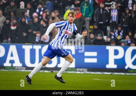 Odense, Dänemark. Februar 2024. Filip Helander (25) von ob wurde während des 3F Superliga-Spiels zwischen Odense BK und Broendby IF im Nature Energy Park in Odense gesehen. (Foto: Gonzales Photo/Alamy Live News Stockfoto