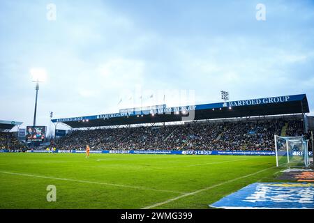 Odense, Dänemark. Februar 2024. Der Naturenergiepark, der während des 3F Superliga-Spiels zwischen Odense BK und Broendby IF in Odense zu sehen war. (Foto: Gonzales Photo/Alamy Live News Stockfoto