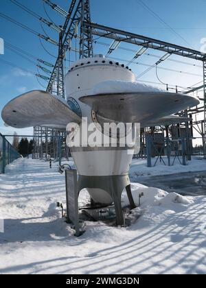 Kaplan-Propellerturbine in Oulu Finnland Stockfoto