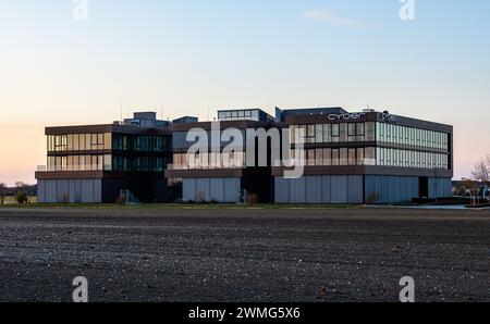 Aussenansicht auf das Firmengebäude von Cyber Technologies. (Eching, Deutschland, 05.04.2023) Stockfoto