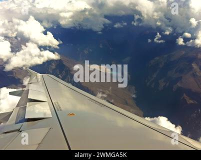 Flug von Buenos Aires nach Santiago de Chile Stockfoto
