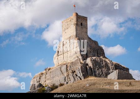 Burg von Atienza, Festung muslimischen Ursprungs, Atienza, Provinz Guadalajara, Spanien Stockfoto