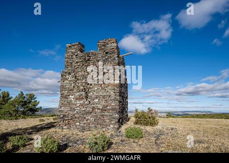 Jagdgebiet von Sonsaz, Cantalojas, Guadalajara, Spanien Stockfoto