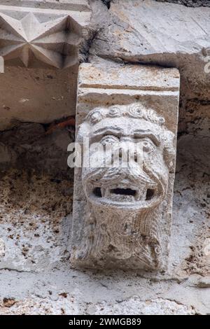 Eremitage von Nuestra Señora del Valle, romanischer ogivaler Tempel des byzantinischen Einflusses, XII. Jahrhundert, Burgos, Spanien Stockfoto