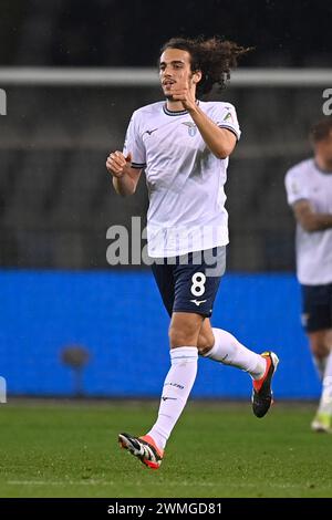 Torino, Italien. Februar 2024. Foto Fabio Ferrari/LaPresse 22 Febbraio 2024 - Torino, Italia - Sport, calcio -ESCLUSIVA TORINO FC- Torino FC vs Latium - Campionato italiano di calcio Serie A TIM 2023/2024 - Stadio Olimpico Grande Torino.Nella Foto: Matto Guendouzi 22. Februar 2024 Turin, Italien - Sport, calcio - EXKLUSIVER TORINO FC - Torino FC gegen Lazio - italienische Fußballmeisterschaft der Serie A 2023/2024 - Olimpico Grande Torino Stadion. auf dem Bild: Matto Guendouzi Credit: LaPresse/Alamy Live News Stockfoto