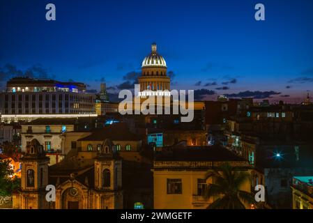 Skyline von Havanna oder Habana, der Hauptstadt und größten Stadt Kubas Stockfoto