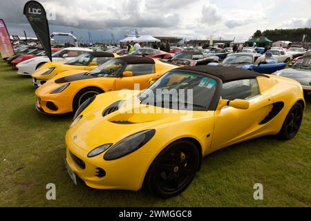 Die Lotus Drivers Club Zone beim Silverstone Festival 2023 Stockfoto