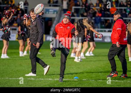 Salford Red Devils vs Castleford Tigers Betfred Super League Runde 2, Salford Community Stadium, 25. Februar 2024. Quelle: James Giblin/Alamy Live News. Stockfoto