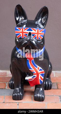 British Bull Dog Und Union Jack Stockfoto