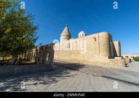 Bau des Chashma Ayub Mausoleums in Buchara, Usbekistan. Gegründet im 12. Jahrhundert. Buchara Water Supply Museum. Stockfoto