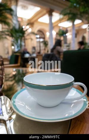 Das Palm Court befindet sich im Herzen des Plaza Hotel und bietet einen High Tea Service, 2024, New York City, USA Stockfoto