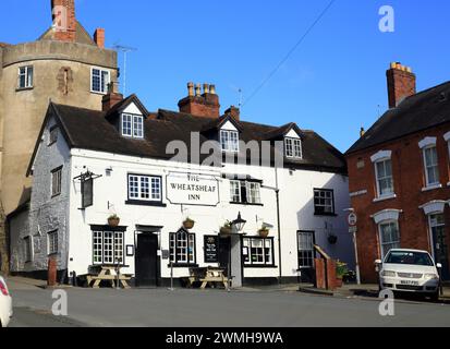 The Wheatsheaf inn, Lower Broad Street, Ludlow, Shropshire, England, UK. Stockfoto