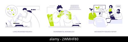 Umweltwissenschaften abstrakte Konzept Vektor Illustrationen. Stock Vektor