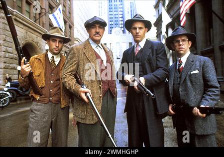 The Untouchables Sean Connery, Kevin Costner, Andy Garcia & Charles Martin Smith Stockfoto