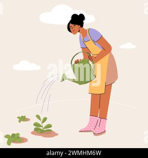 Pring Gartenkonzept. Stock Vektor