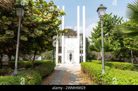 Das Französische Kriegsdenkmal Pondicherry Indien Stockfoto