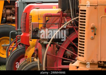 Antike Zugmaschine, große Oregon Dampf-Up, antike Powerland, Brooks, Oregon Stockfoto