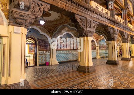 Das Innere des Palastes in Mysore Karnataka Indien Stockfoto