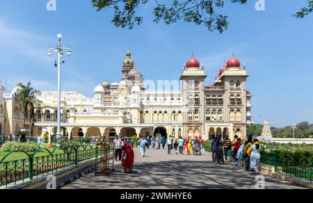 Der Mysore-Palast Karnataka Indien Stockfoto