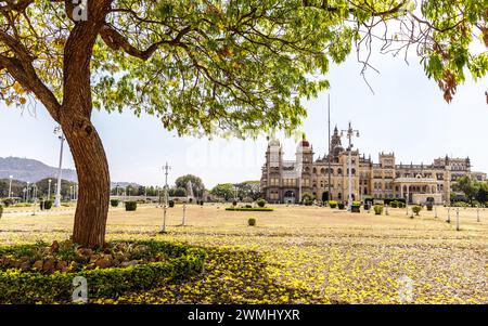 Der Mysore-Palast Karnataka Indien Stockfoto