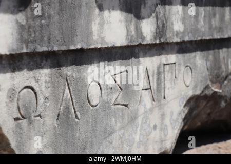 Delphi archäologische UNESCO-Stätte Griechenland Stockfoto