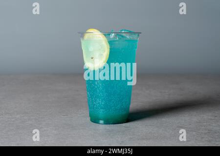 Café, Pfirsich, Eistee, Blau, Zitrone, Ade, Haselnuss, Kaffee, Latte, Stockfoto