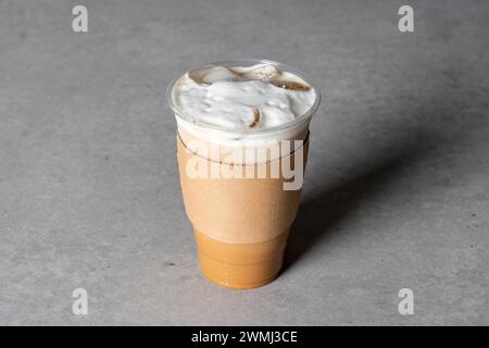 Café, Pfirsich, Eistee, Blau, Zitrone, Ade, Haselnuss, Kaffee, Latte, Stockfoto
