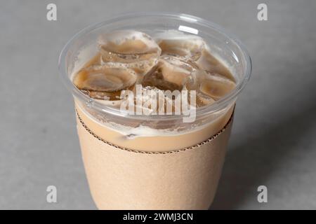 Café, Pfirsich, Eistee, Blau, Zitrone, Ade, Haselnuss, Kaffee, Latte, Stockfoto
