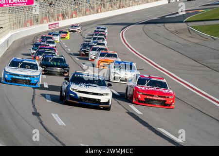 Hampton, GA, USA. Februar 2024. Austin Hill läuft um die Position des RAPTOR King of Tough 250 in Hampton, GA, USA. (Credit Image: © Logan T Arce Action Sports/ASP) NUR REDAKTIONELLE VERWENDUNG! Nicht für kommerzielle ZWECKE! Stockfoto