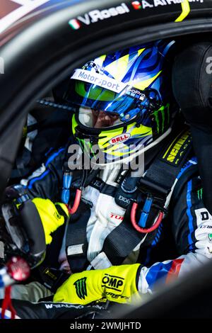 ROSSI Valentino (ita), Team WRT, BMW M4 GT3, Porträt während des Prologs der FIA Langstrecken-Weltmeisterschaft 2024, vom 24. Bis 26. Februar 2024 auf dem Losail International Circuit in Lusail, Katar - Foto Julien Delfosse / DPPI Stockfoto