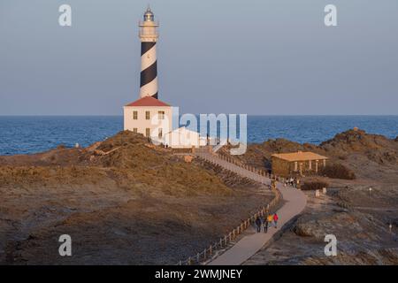 Cap de Favàritx, Naturpark S'Albufera des Grau, Menorca, Balearen, Spanien Stockfoto