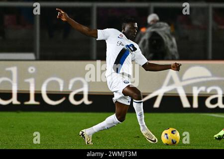 Ebenezer Akinsanmiro vom FC Internazionale im Spiel der Serie A TIM zwischen US Lecce und FC Internazionale im Stadio Ettore Giardiniero Stockfoto