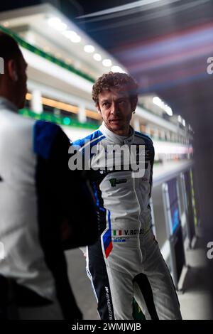 ROSSI Valentino (ita), Team WRT, BMW M4 GT3, Porträt während des Prologs der FIA Langstrecken-Weltmeisterschaft 2024, vom 24. Bis 26. Februar 2024 auf dem Losail International Circuit in Lusail, Katar - Foto Javier Jimenez / DPPI Stockfoto