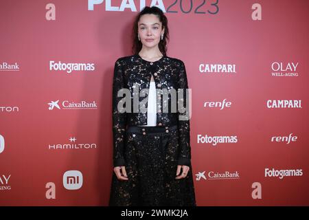 Madrid, Spanien. Februar 2024. ANA Rujas nimmt an den „Fotogramas de Plata“ Awards 2024 am 26. Februar 2024 im Teatro Barcelo in Madrid, Spanien, Teil. (Foto: Oscar Gonzalez/SIPA USA) (Foto: Oscar Gonzalez/SIPA USA) Credit: SIPA USA/Alamy Live News Stockfoto