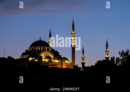 Süleymaniye-Moschee; Istanbul, Türkei Stockfoto